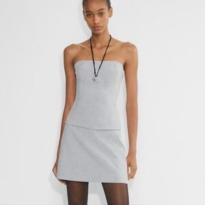 Aritzia Light Gray Skort